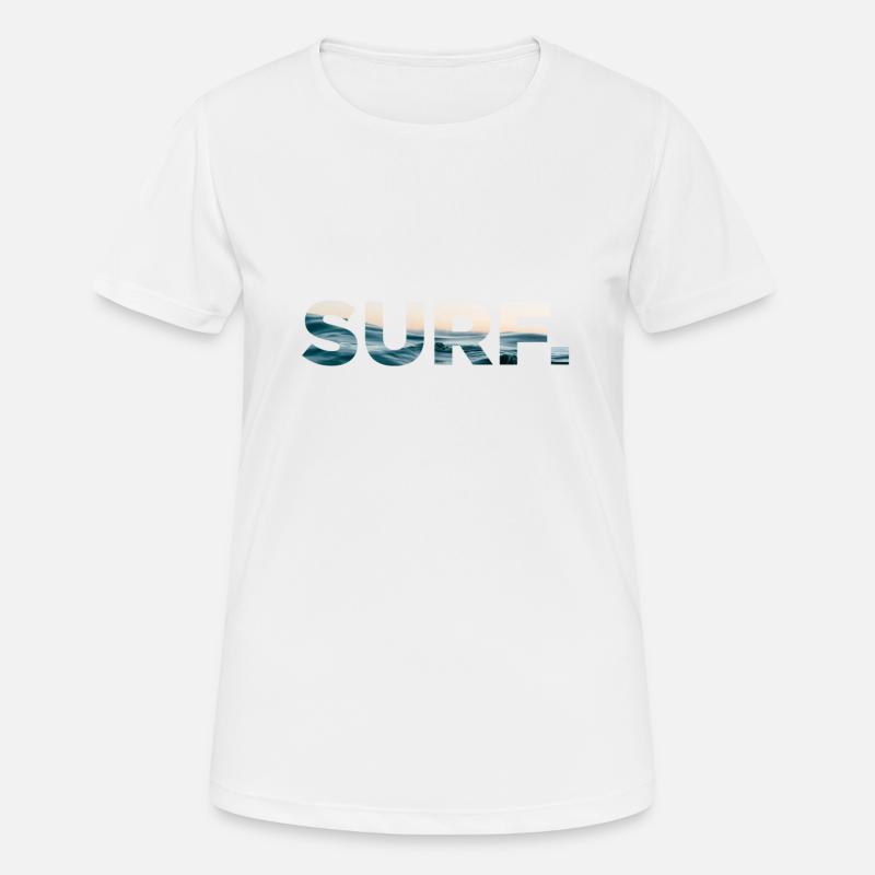 Surf - Women's Breathable T-Shirt - white