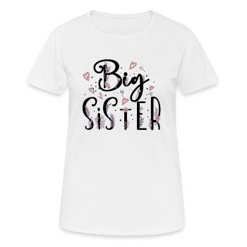Big Sister, sister gift, promoted to Big sister - Women's Breathable T-Shirt - white - Front - AI Model Female 172 dark (172cm)