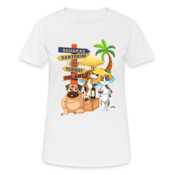 where are you going - Women's Breathable T-Shirt - white - Front - AI Model Female 172 dark (172cm)