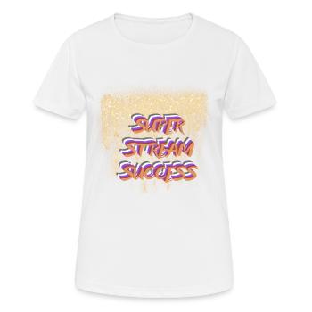 SUPER STREAM SUCCESS - Women's Breathable T-Shirt - white - Front - AI Model Female 172 dark (172cm)