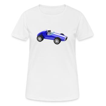 voiture de course auto automobile jouet - T-shirt respirant Femme - blanc - Devant - AI Model Female 172 dark (172cm)