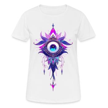 Attrape-rêves #8 - T-shirt respirant Femme - blanc - Devant - AI Model Female 172 dark (172cm)