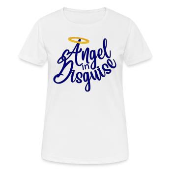 Ange déguisé bleu - T-shirt respirant Femme - blanc - Devant - AI Model Female 172 dark (172cm)