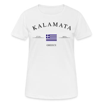 Kalamata Griechenland – Urlaub Souvenir & Geschenk - Frauen T-Shirt atmungsaktiv - Weiß - Vorne - AI Model Female 172 dark (172cm)