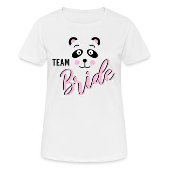 Bride Panda JGA Wedding Bride Team Group Shirt 2 - Women's Breathable T-Shirt - white - Front - AI Model Female 172 dark (172cm)