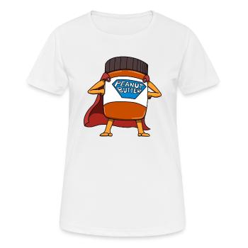 Erdnussbutter Erdnuss Butter Essen Gelee Sandwich - Frauen T-Shirt atmungsaktiv - Weiß - Vorne - AI Model Female 172 dark (172cm)