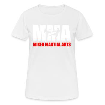 Mixed martial arts martial arts Taekwondo Kung Fu - Women's Breathable T-Shirt - white - Front - AI Model Female 172 dark (172cm)