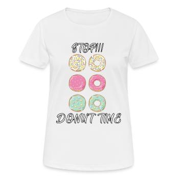 donut - Women's Breathable T-Shirt - white - Front - AI Model Female 172 dark (172cm)