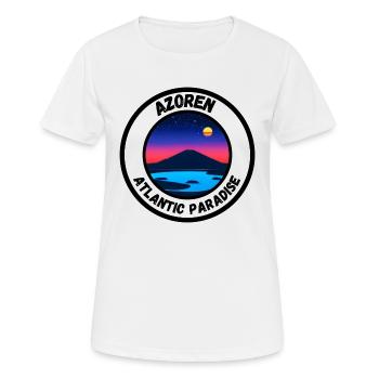 Azoren - Atlantic Paradise - Frauen T-Shirt atmungsaktiv - Weiß - Vorne - AI Model Female 172 dark (172cm)