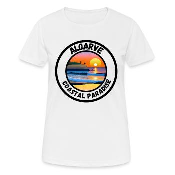 Algarve - Coastal Paradise - Women's Breathable T-Shirt - white - Front - AI Model Female 172 dark (172cm)