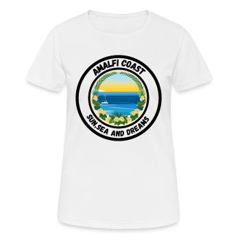 Amalfi - Sun, Sea and Dreams - Women's Breathable T-Shirt - white - Front - AI Model Female 172 dark (172cm)