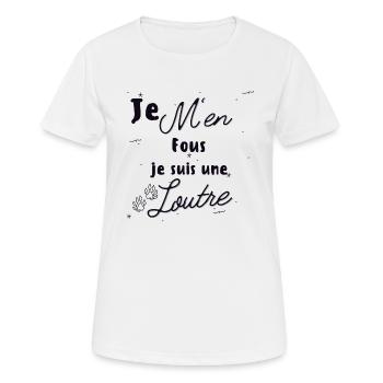 Es ist mir egal, ich bin ein Ottergeschenk - Frauen T-Shirt atmungsaktiv - Weiß - Vorne - AI Model Female 172 dark (172cm)