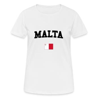 MALTE - T-shirt respirant Femme - blanc - Devant - AI Model Female 172 dark (172cm)
