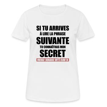 FUTURE GRANDE SOEUR - T-shirt respirant Femme - blanc - Devant - AI Model Female 172 dark (172cm)