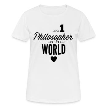 Best philosopher of the world - Women's Breathable T-Shirt - white - Front - AI Model Female 172 dark (172cm)