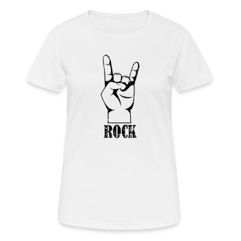 Rock Musik Musikstil Metal Geschenk - Frauen T-Shirt atmungsaktiv - Weiß - Vorne - AI Model Female 172 dark (172cm)
