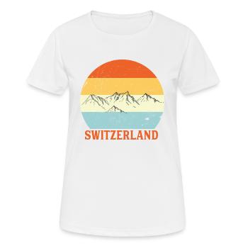 Cadeau montagne - T-shirt respirant Femme - blanc - Devant - AI Model Female 172 dark (172cm)