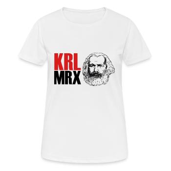 Karl Marx KRL MRX Geschenk - Frauen T-Shirt atmungsaktiv - Weiß - Vorne - AI Model Female 172 dark (172cm)