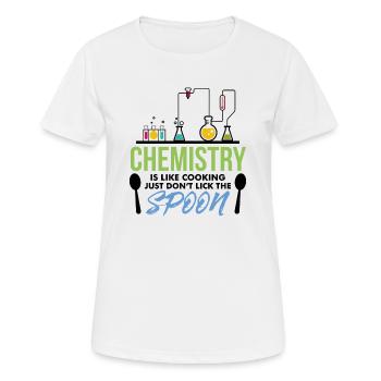 Cadeau de laboratoire flacon chimie chimie - T-shirt respirant Femme - blanc - Devant - AI Model Female 172 dark (172cm)