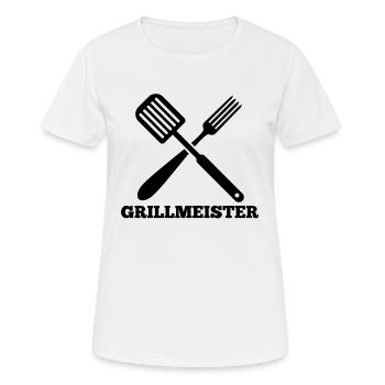 Grillen Grillsasion Grillzange Spruch Geschenk - Frauen T-Shirt atmungsaktiv - Weiß - Vorne - AI Model Female 172 dark (172cm)