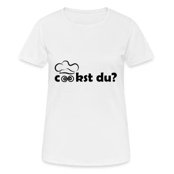 Cookst chef cuisinier rÃ"t - T-shirt respirant Femme - blanc - Devant - AI Model Female 172 dark (172cm)