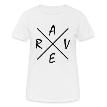 Rave Music Gift - T-shirt respirant Femme - blanc - Devant - AI Model Female 172 dark (172cm)