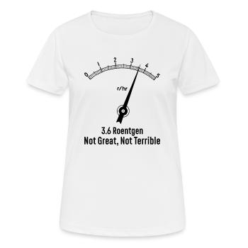 Tschernobyl Strahlung Atom Energie Geschenk - Frauen T-Shirt atmungsaktiv - Weiß - Vorne - AI Model Female 172 dark (172cm)