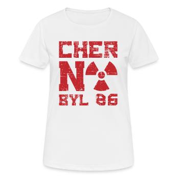 Tchernobyl 1986 Don de la centrale nucléaire - T-shirt respirant Femme - blanc - Devant - AI Model Female 172 dark (172cm)