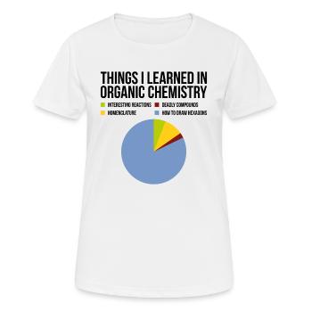 Organische Chemie Diagramm Geschenk - Frauen T-Shirt atmungsaktiv - Weiß - Vorne - AI Model Female 172 dark (172cm)