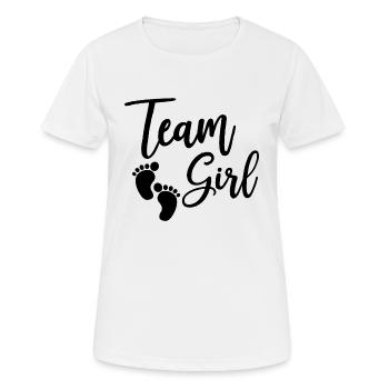 Cadeau fille bébé fille - T-shirt respirant Femme - blanc - Devant - AI Model Female 172 dark (172cm)