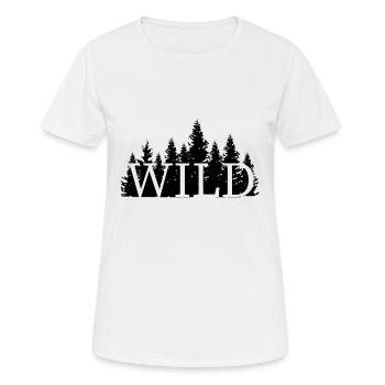 Wild Wald Forest Adventure Geschenk - Frauen T-Shirt atmungsaktiv - Weiß - Vorne - AI Model Female 172 dark (172cm)