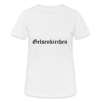 Gelsenkirchen Ruhrpott Ruhrgebiet Heimat - Frauen T-Shirt atmungsaktiv - Weiß - Vorne - AI Model Female 172 dark (172cm)