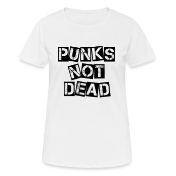Punks pas mort punk rock punk anarchie cadeau - T-shirt respirant Femme - blanc - Devant - AI Model Female 172 dark (172cm)