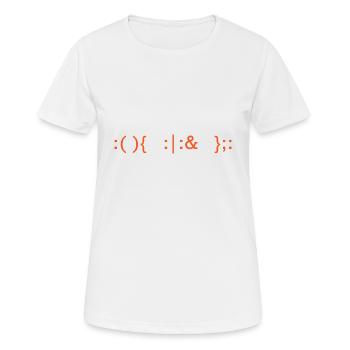 Cadeau de pirate informatique informatique - T-shirt respirant Femme - blanc - Devant - AI Model Female 172 dark (172cm)