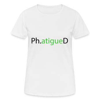 Phd Degree Student Geschenk - Frauen T-Shirt atmungsaktiv - Weiß - Vorne - AI Model Female 172 dark (172cm)