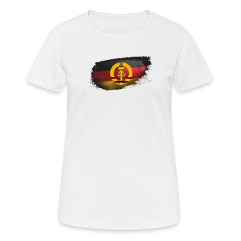 Vorwärts immer rückwärts nimmer2 - Frauen T-Shirt atmungsaktiv - Weiß - Vorne - AI Model Female 172 dark (172cm)