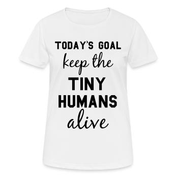 Funny Mum - Frauen T-Shirt atmungsaktiv - Weiß - Vorne - AI Model Female 172 dark (172cm)