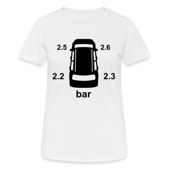 tire_pressure_indicator_tpms34 - Women's Breathable T-Shirt - white - Front - AI Model Female 172 dark (172cm)