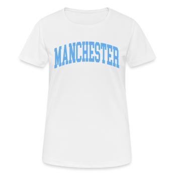 Manchester - T-shirt respirant Femme - blanc - Devant - AI Model Female 172 dark (172cm)
