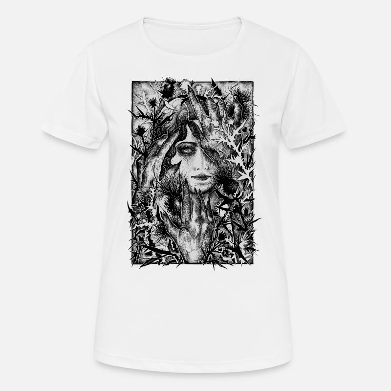 Thistle witch - Women's Breathable T-Shirt - white
