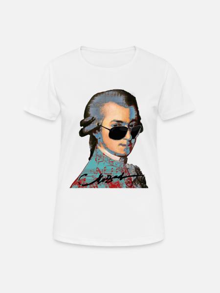 Wolfgang Amadeus Mozart - Women's Breathable T-Shirt - white
