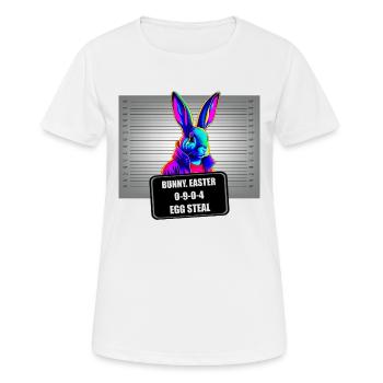 Osterhase - Frauen T-Shirt atmungsaktiv - Weiß - Vorne - AI Model Female 172 dark (172cm)