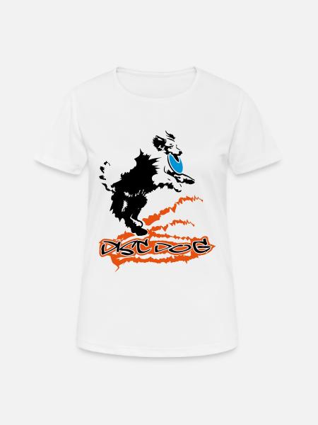 Disc Dog - Women's Breathable T-Shirt - white