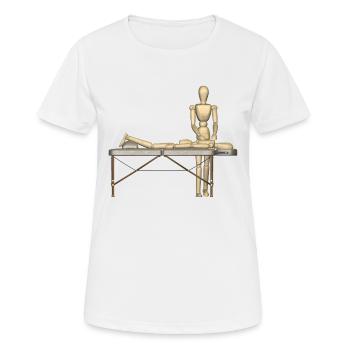 premier massage de premiers soins thérapie aide therapie6 - T-shirt respirant Femme - blanc - Devant - AI Model Female 172 dark (172cm)