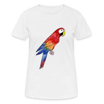 Perroquet Ara - Ara perroquet - T-shirt respirant Femme - blanc - Devant - AI Model Female 172 dark (172cm)