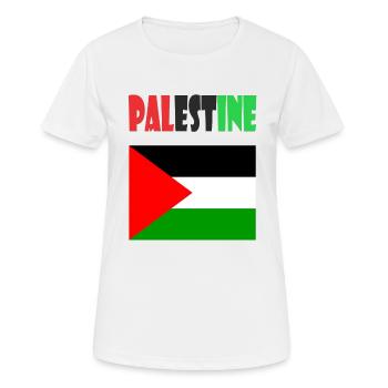 Palestine Design - Frauen T-Shirt atmungsaktiv - Weiß - Vorne - AI Model Female 172 dark (172cm)