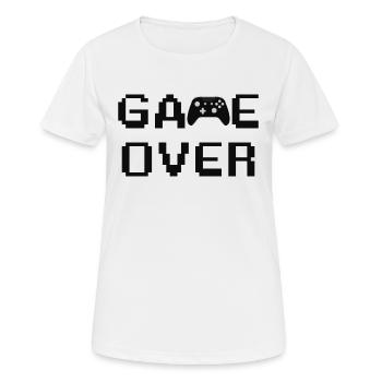 Manette Game Over - T-shirt respirant Femme - blanc - Devant - AI Model Female 172 dark (172cm)