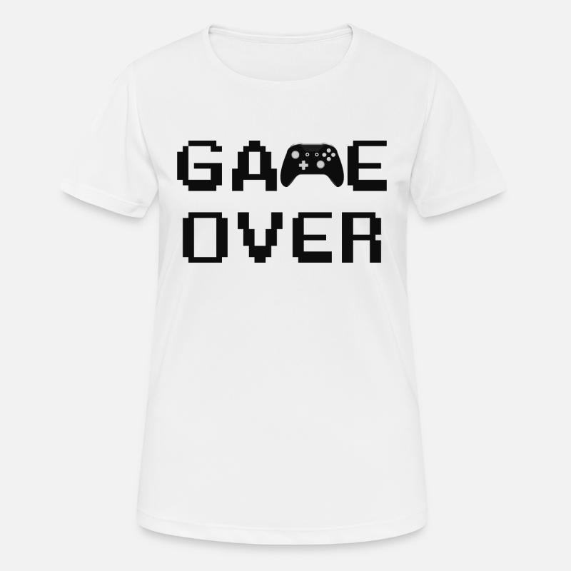 Game Over Controller - Women's Breathable T-Shirt - white