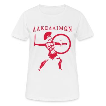 Spartan 6 + Lakedaimon - Women's Breathable T-Shirt - white - Front - AI Model Female 172 dark (172cm)