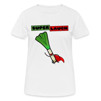 Super leeks - Women's Breathable T-Shirt - white - Front - AI Model Female 172 dark (172cm)